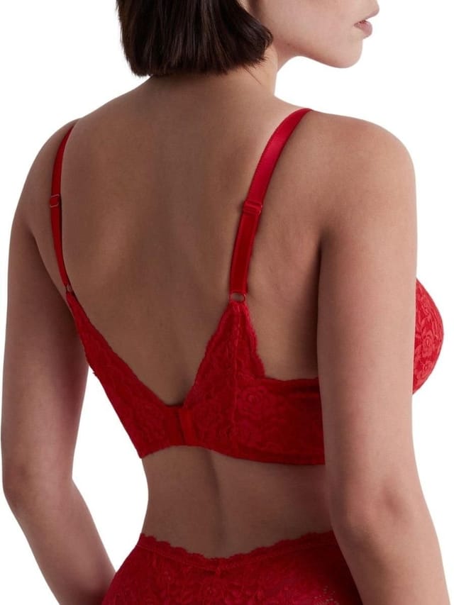 Aubade Aubade Women's Rosessence Care High Apex Plunge Bra in Red - 2