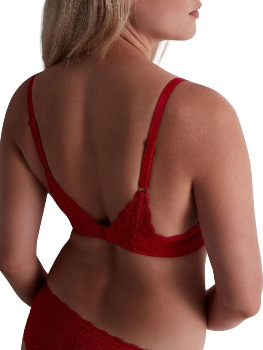 Aubade Aubade Women's Rosessence Care High Apex Plunge Bra in Red - 4