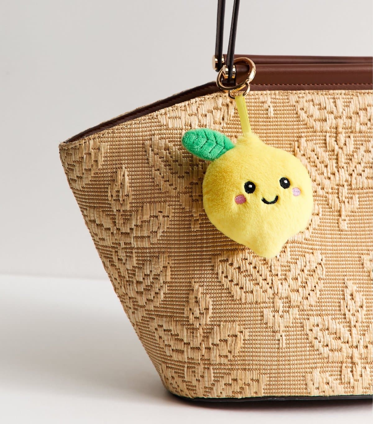 New Look Bright Yellow Lemon Plush Bag Charm New Look