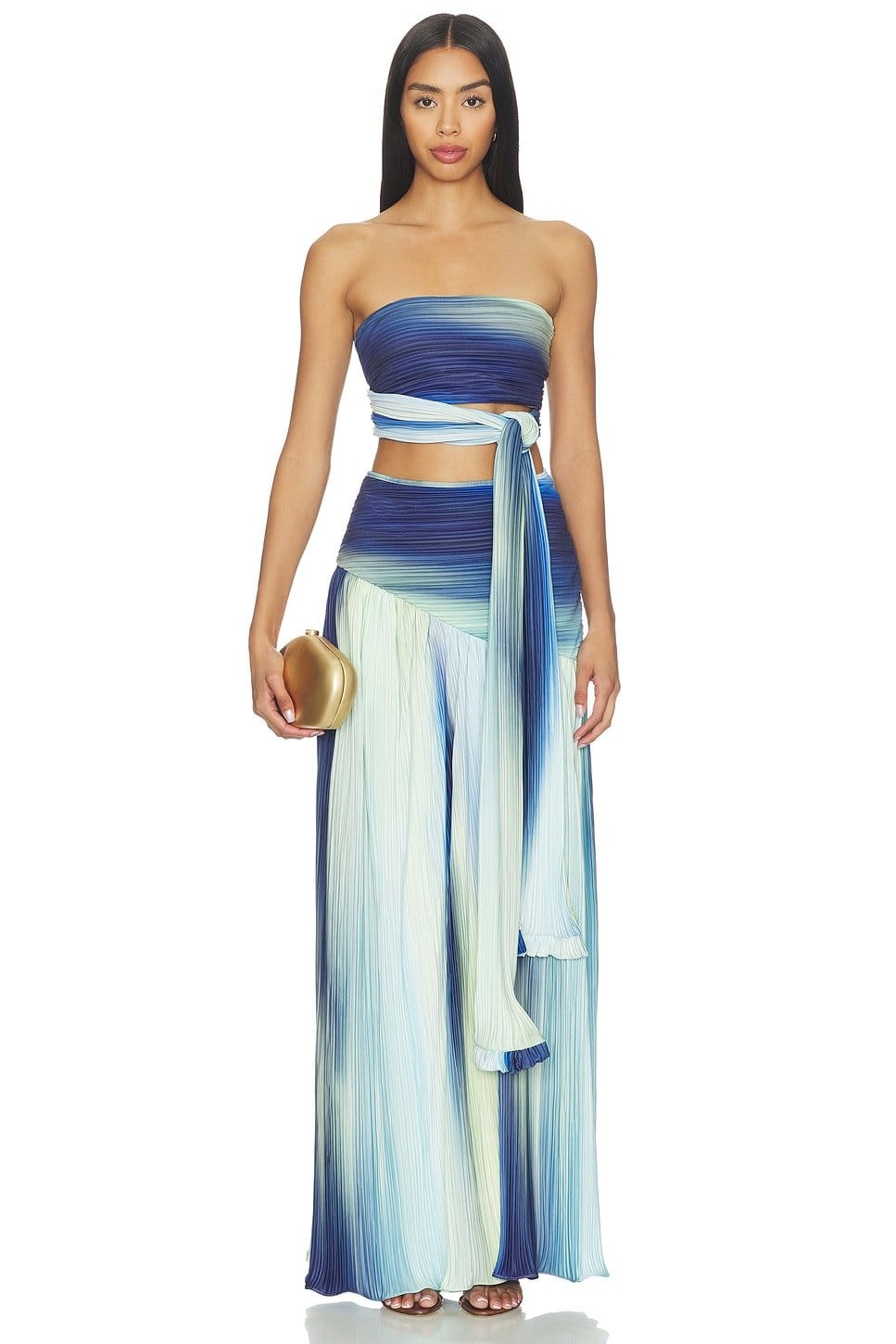 Revolve Caliente Waves Print Crop Top