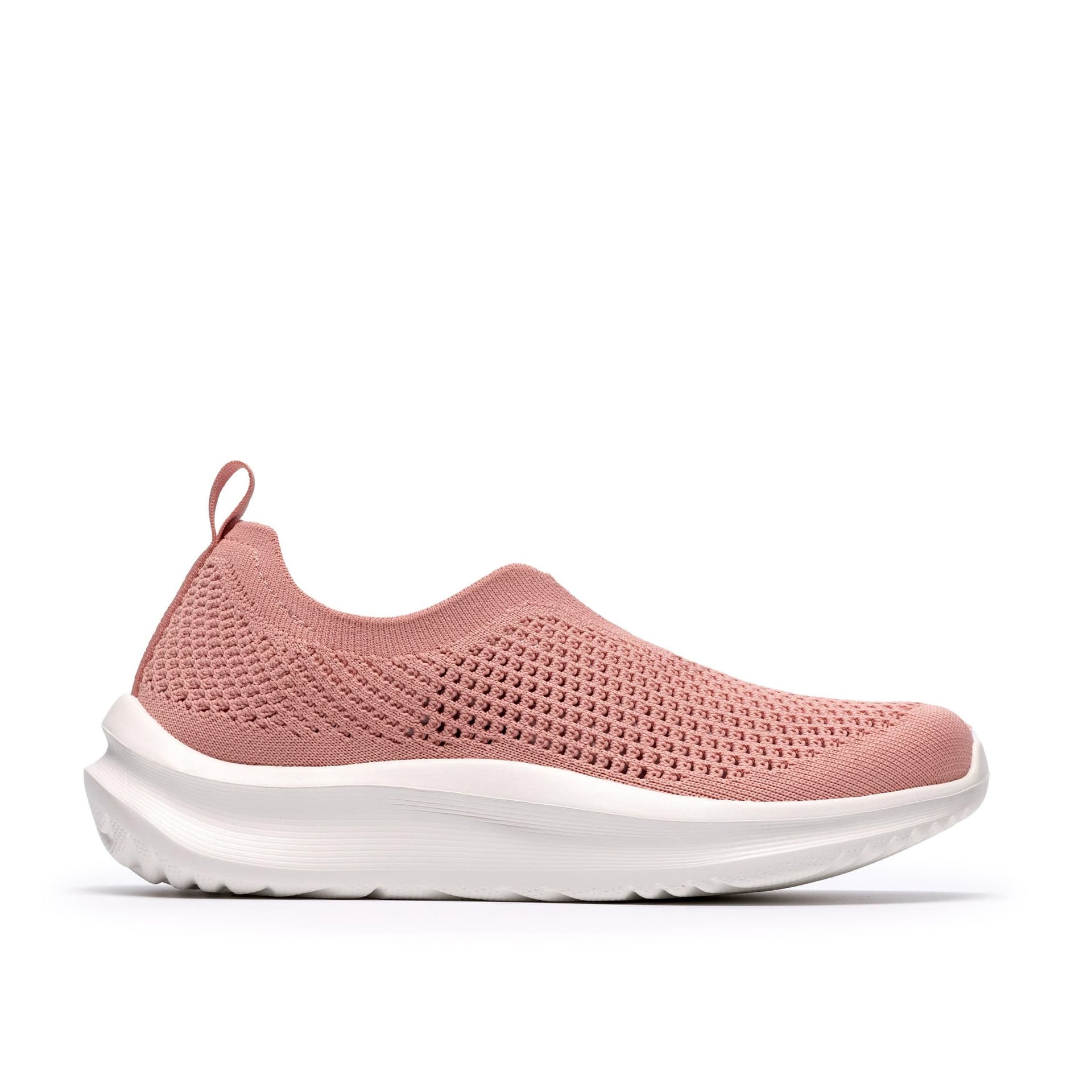 Clarks Clarks Women's Solevana Knit Dusty Pink Slip Ons