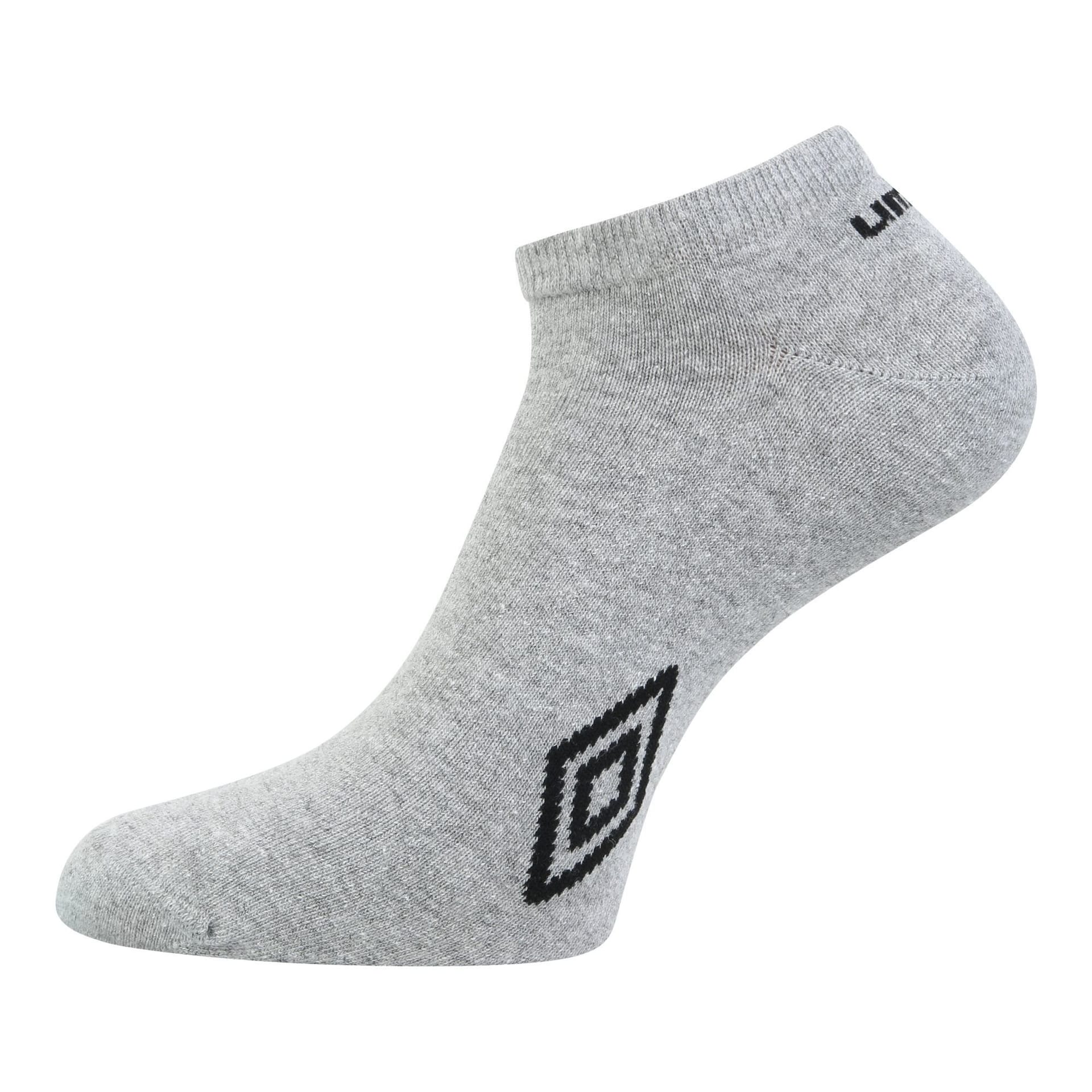 Umbro Umbro Men's Logo Trainer Socks (Pack of 3) in White - 4