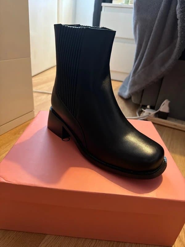 Simmi London Simmi London Wide Fit Greyson Ankle boot in Black UK 5