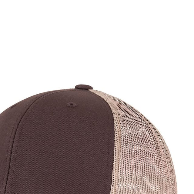 Classic Classic Men's Retro Two Tone Trucker Cap in Brown - 2