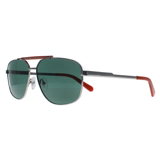 GUESS Guess Men's Aviator Shiny Gunmetal Green GU00054 in Grey - 2
