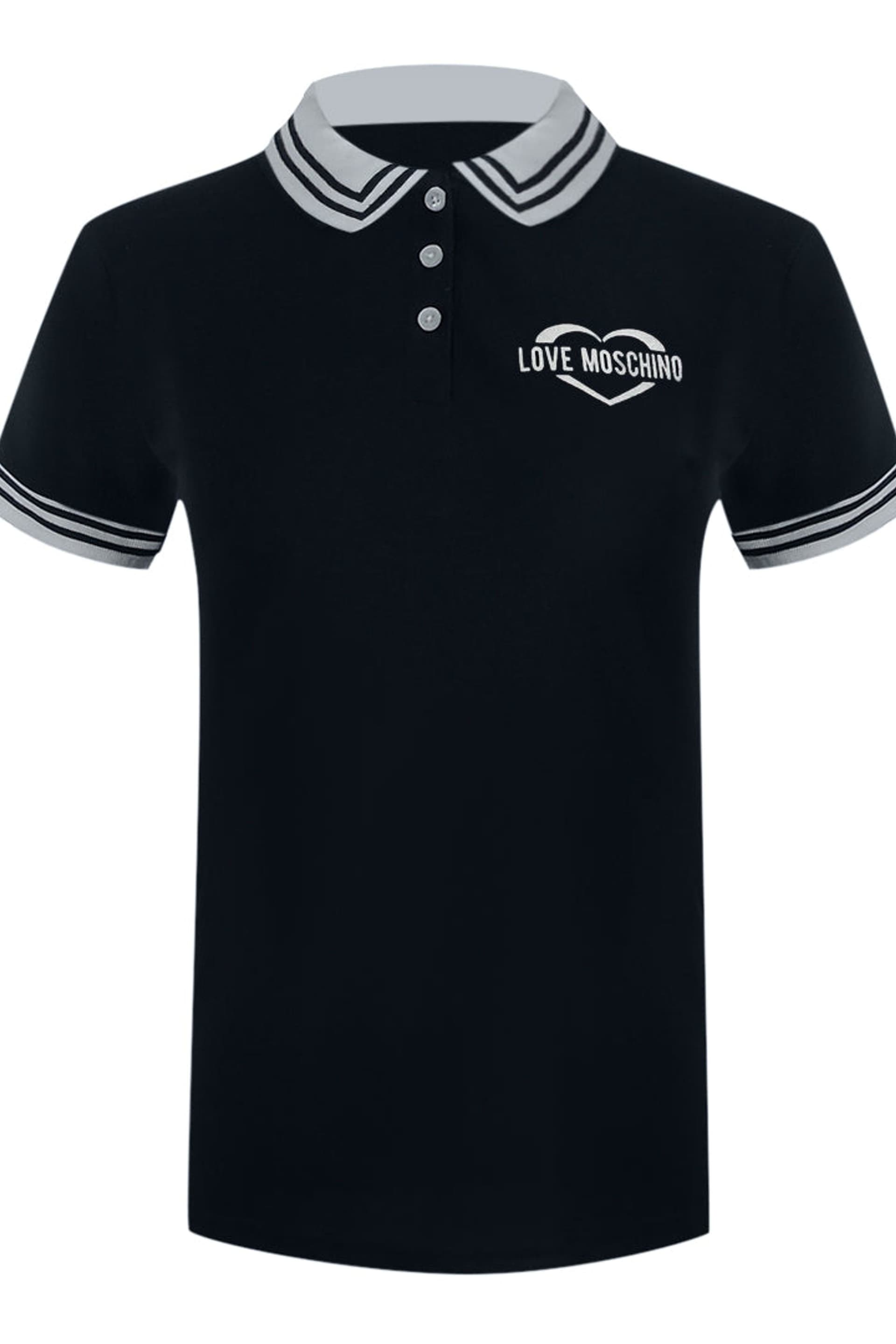 Love Moschino Love Moschino Men's Short Sleeve Polo Shirt in Navy