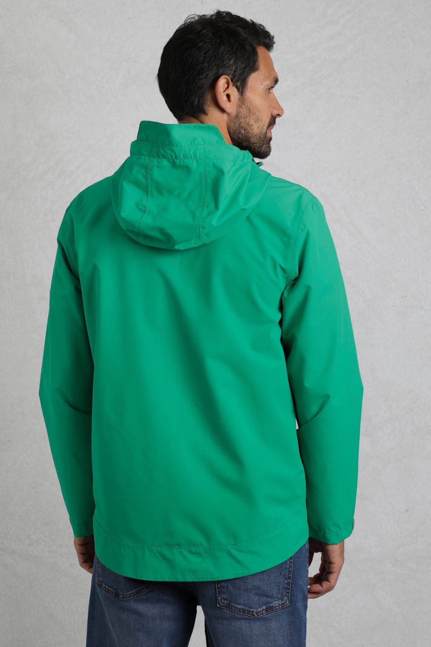 Weird Fish Weird Fish Men's Prescott Waterproof Packable Jacket in Bright Green - 4