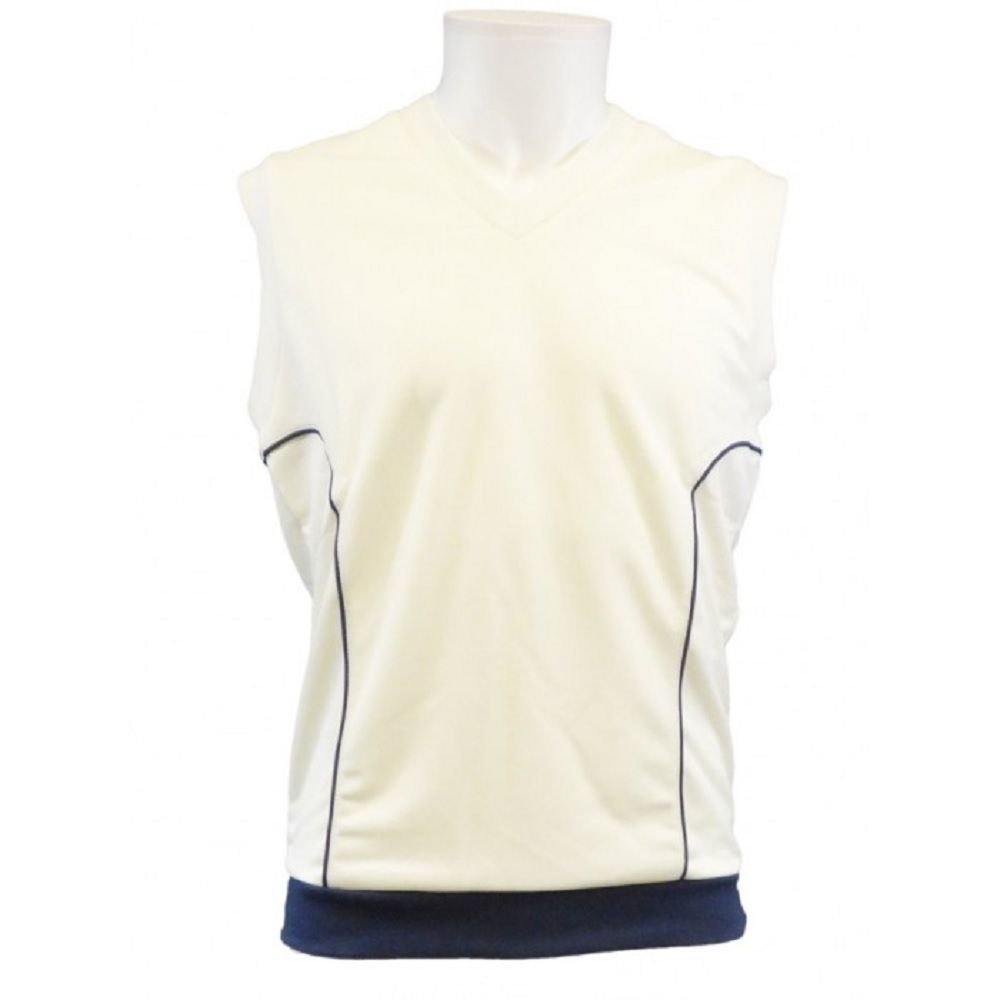 Carta Sport Carta Sport Men's Contrast Trim Pullover Cricket Vest in Navy - 1