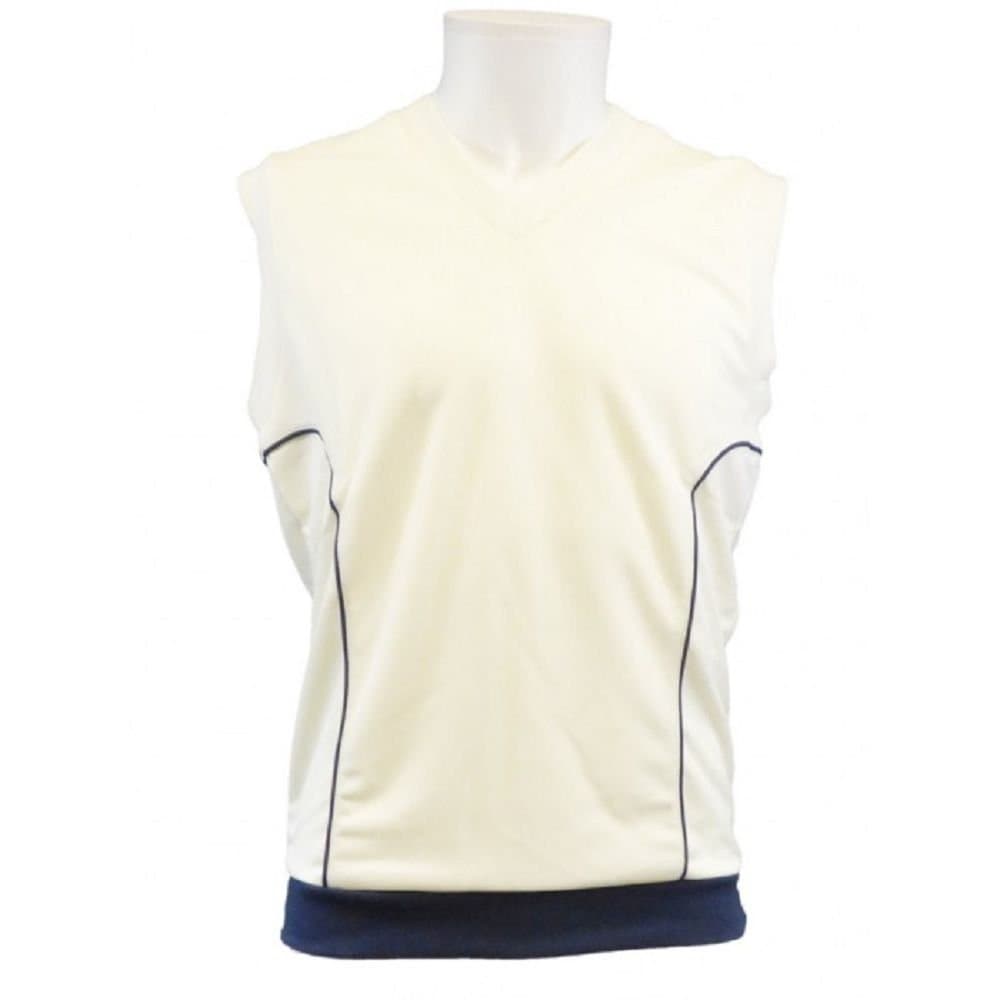 Carta Sport Carta Sport Men's Contrast Trim Pullover Cricket Vest in Navy