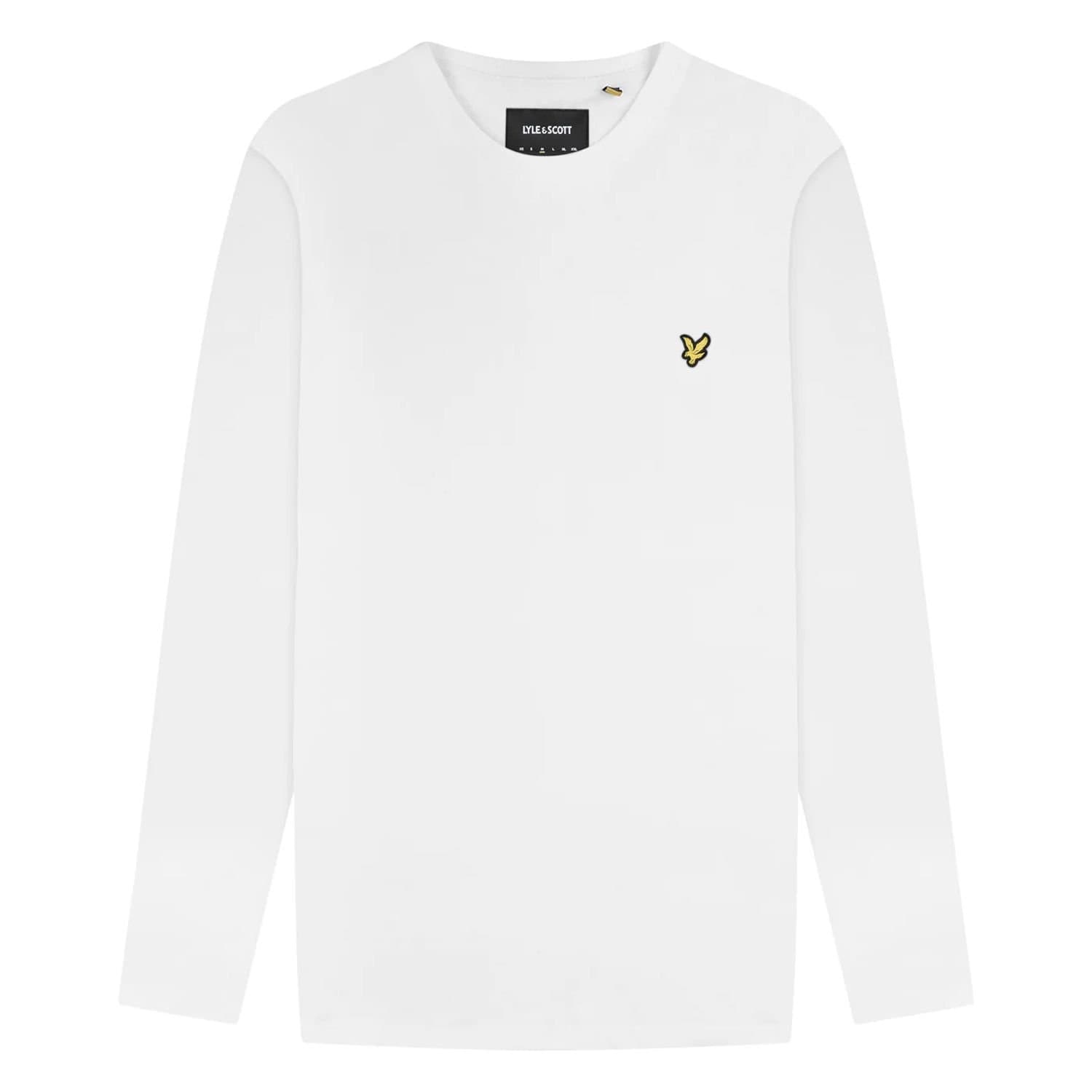 Lyle & Scott Lyle & Scott Men's Plain Long-Sleeved T-Shirt in White