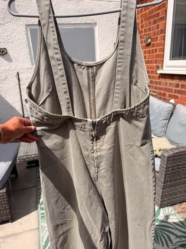 ASOS Design Denim jumpsuit/dungaress