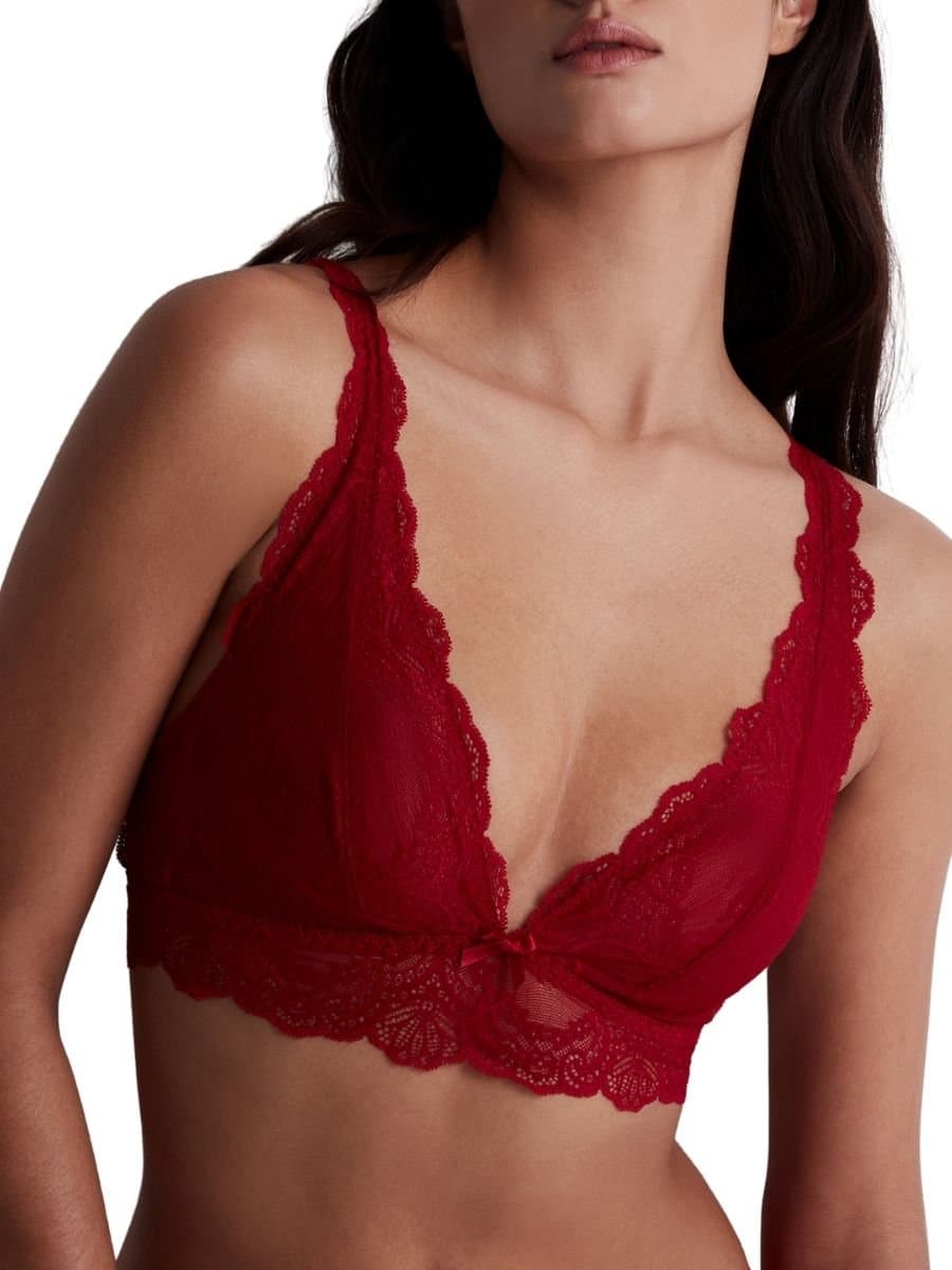 Aubade Aubade Women's Danse Des Sens Triangle Bralette in Red