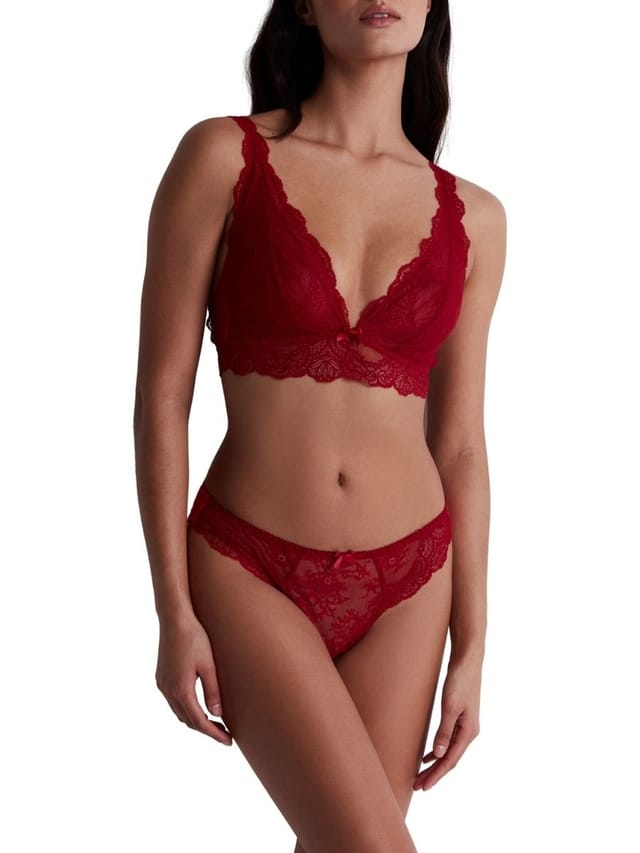 Aubade Aubade Women's Danse Des Sens Triangle Bralette in Red - 3