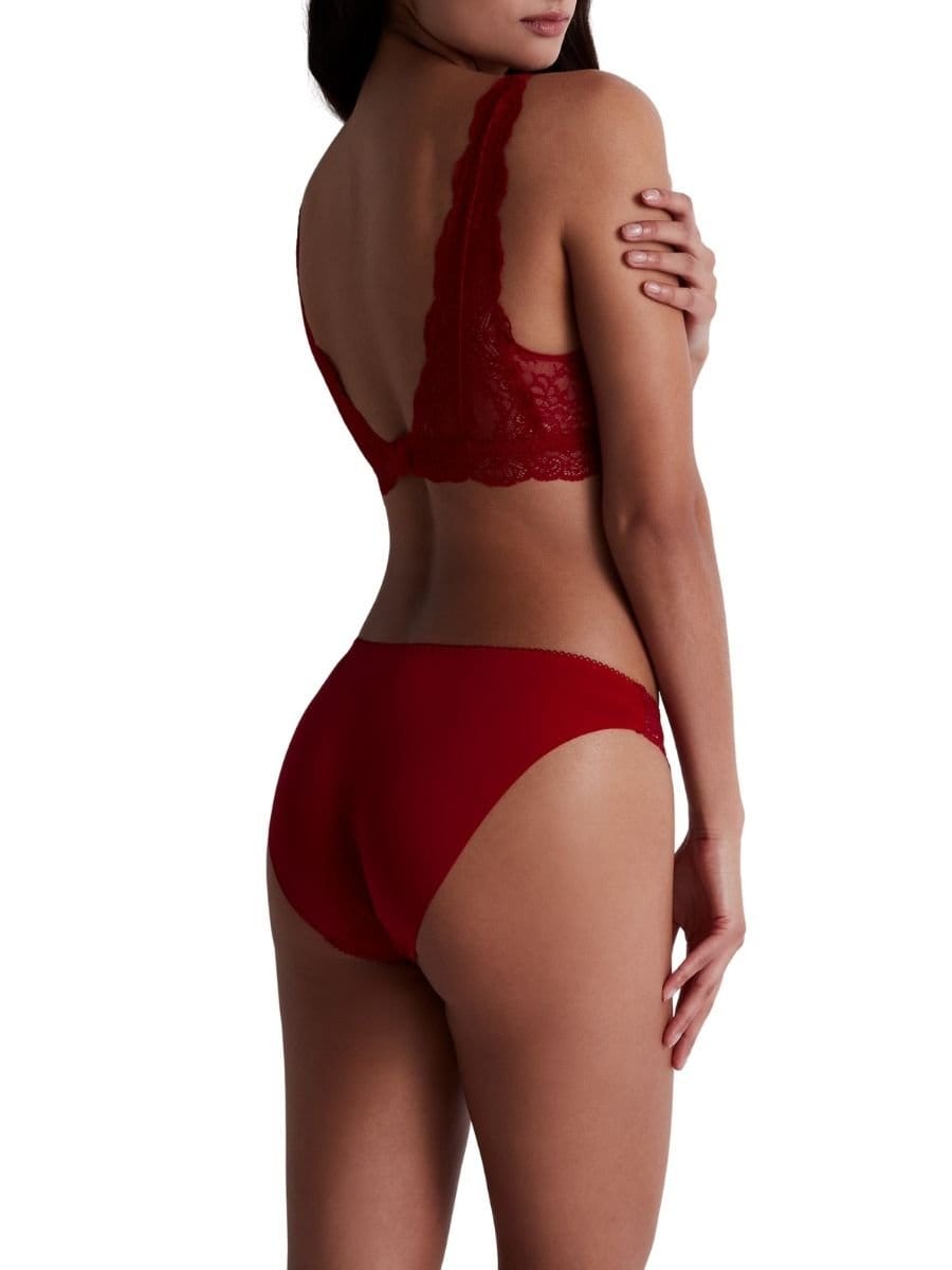 Aubade Aubade Women's Danse Des Sens Triangle Bralette in Red - 4