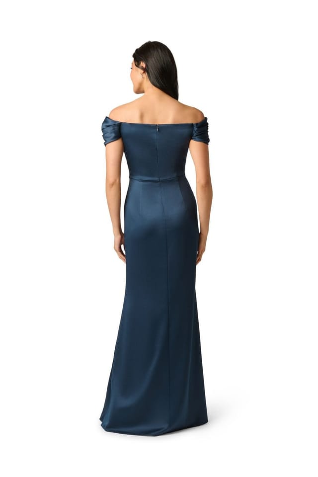 Adrianna Papell Adrianna Papell Women's Layered Bodice Gown in Navy - 3