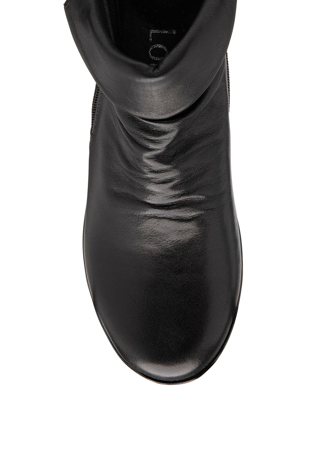 Lotus Lotus Women's 'Cordelia' Leather Wedge Ankle Boots in Black - 4