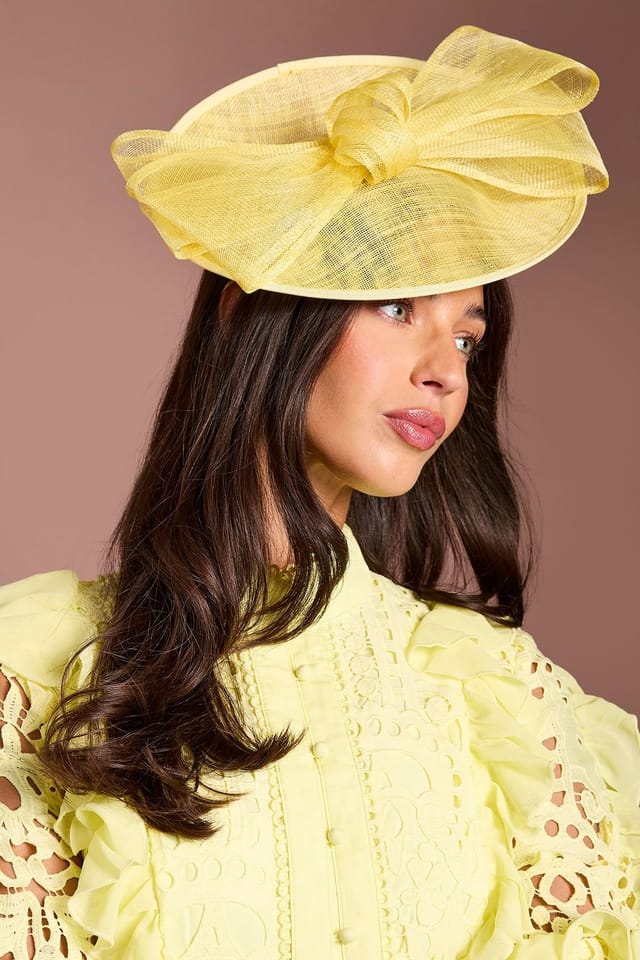 Coast Coast Women's Lemon Bow Detail Fascinator - 2