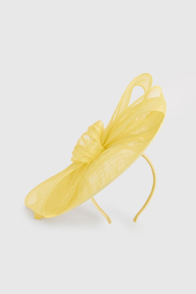 Coast Coast Women's Lemon Bow Detail Fascinator - 3