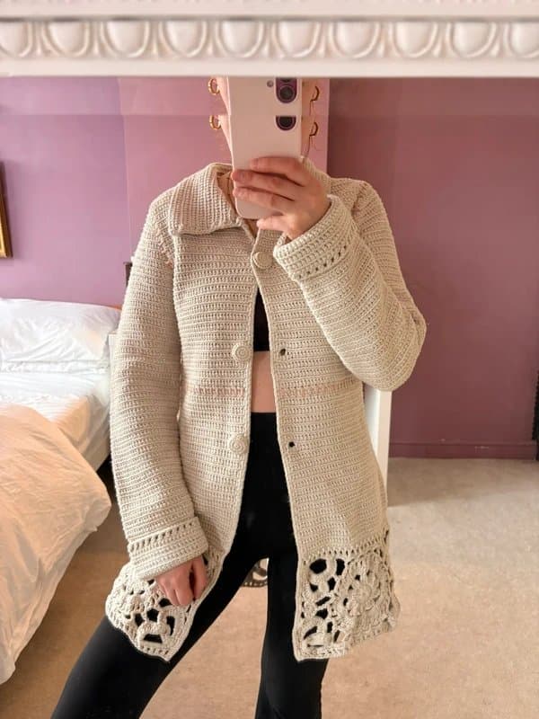 Odd Molly crochet cardigan coat from Odd Molly