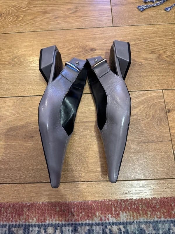 ASOS Design Leather pointed slingbacks 5 - 1