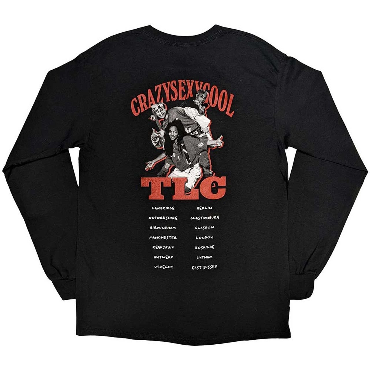 Tlc TLC Men's CrazySexyCool Photo European Tour Cotton Long-Sleeved T-Shirt in Black - 2