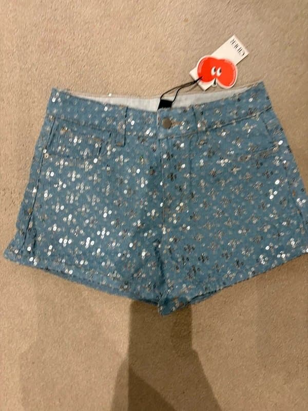 Cider Cider sequin shorts xs