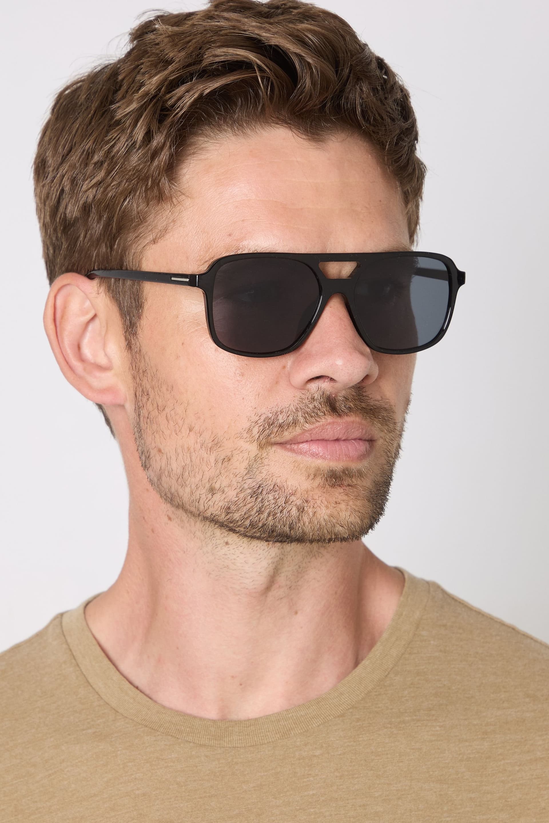 Burton Burton Men's Black Aviator Sunglasses