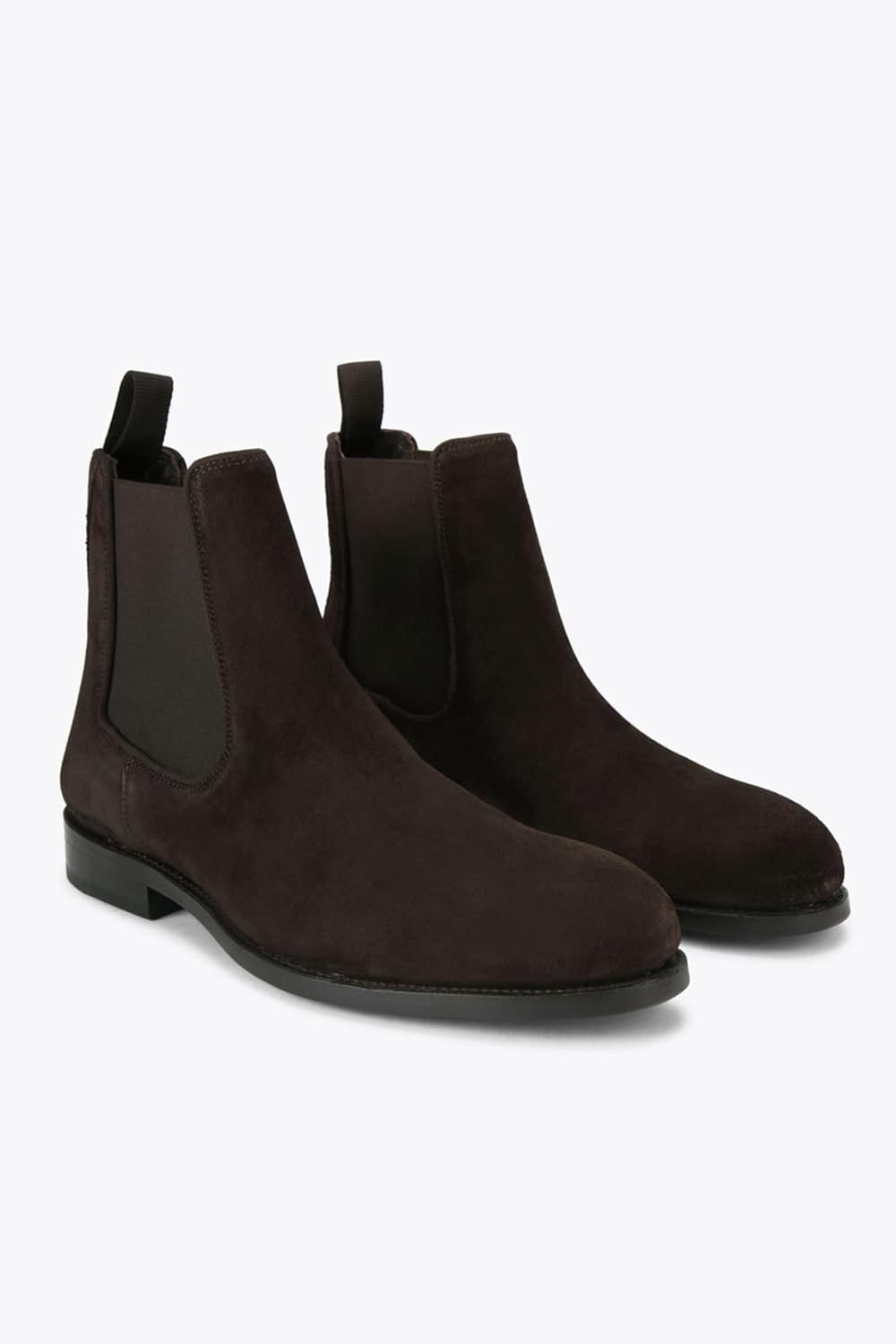 Kurt Geiger London Kurt Geiger London Men's 'Sloane Chelsea Boot Gw' Suede Boots in Brown - 4