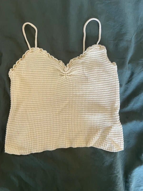 Bershka Yellow knitted top