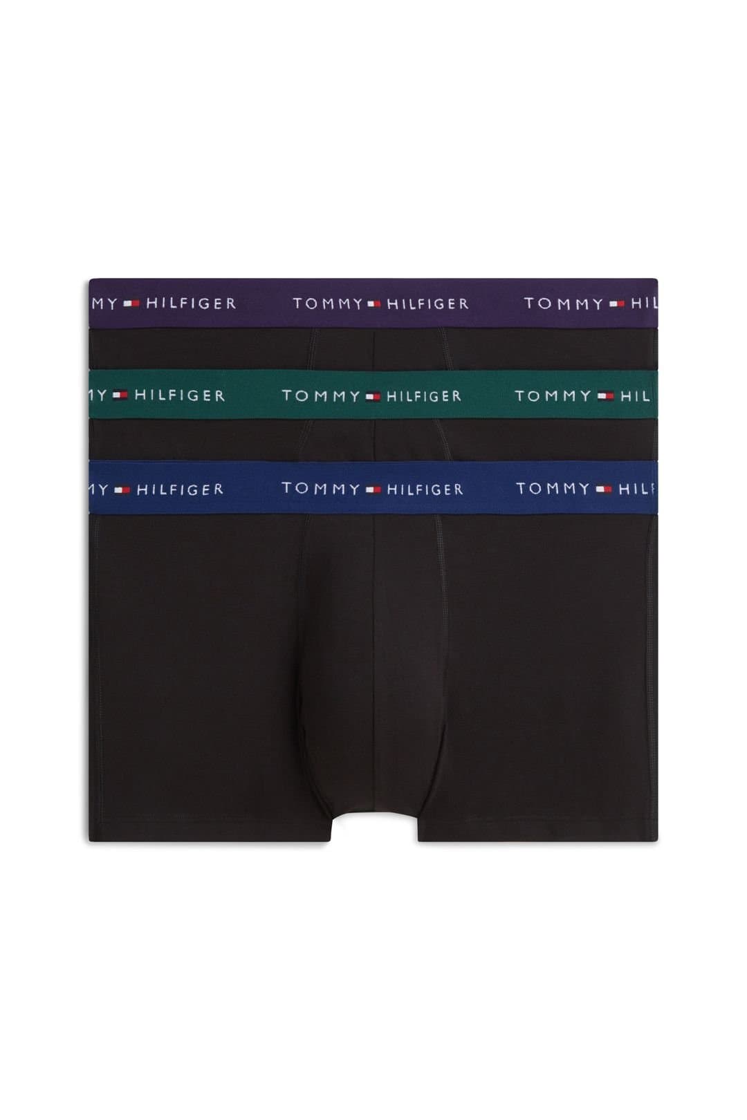 Tommy Hilfiger Tommy Hilfiger Men's 3 Pack Trunks Purple/Green/Navy