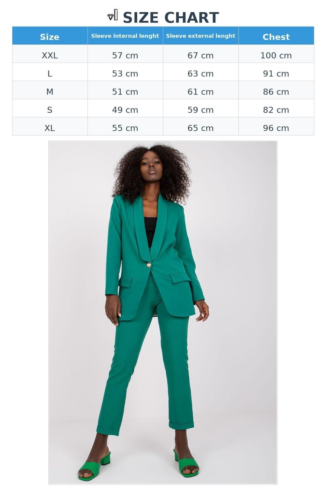 Love Lace Love Lace Women's Italy Classic Lined Button Front Jacket in Green - 4