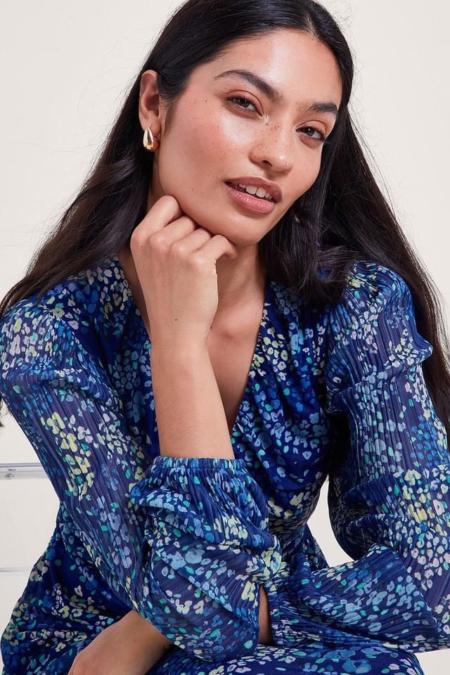 Monsoon Monsoon Women's Micola Print Mesh Dress in Blue - 2