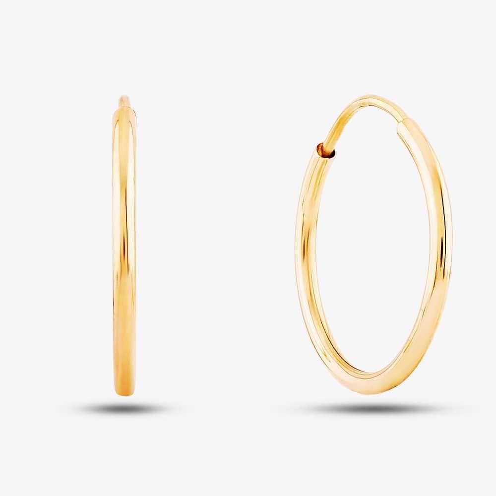 T.H.Baker T.H.Baker Gold Sleeper Hoop Earrings
