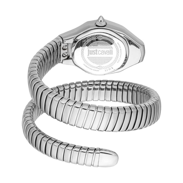 Just Cavalli Just Cavalli Women's Snake 316L Stainless Steel Silver Diamond Watch - 2