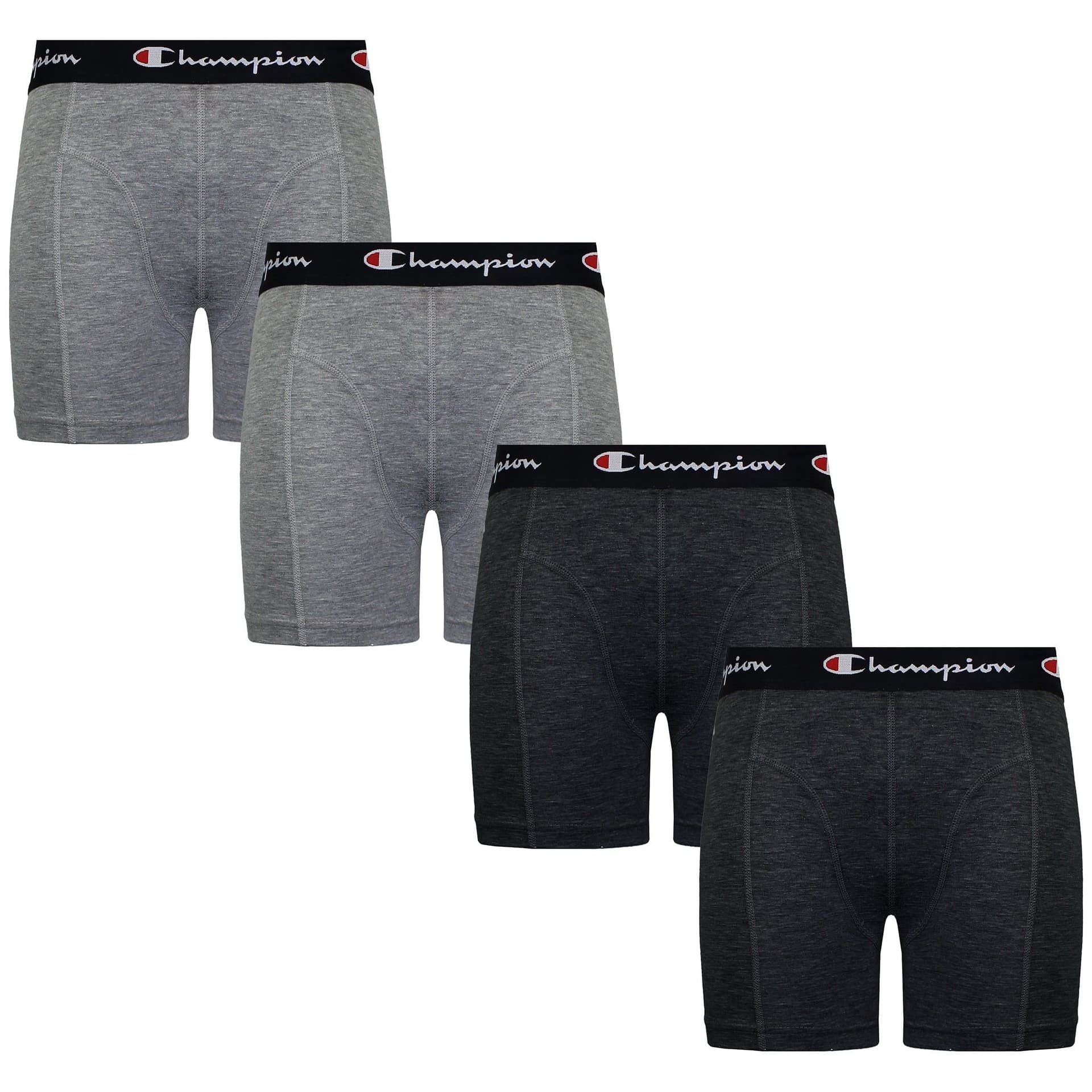 Champion Champion Men's 4-Pack Logo Grey Boxer Shorts
