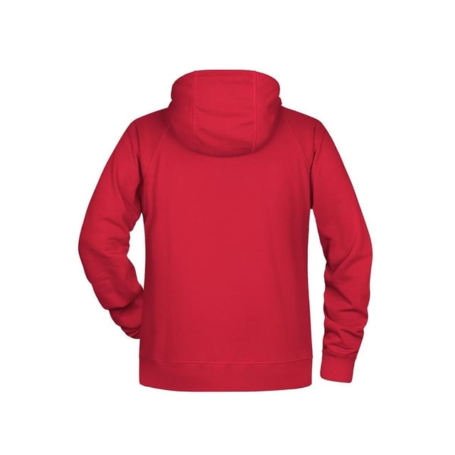 James and Nicholson James and Nicholson Men's Plain Hoodie in Red - 2