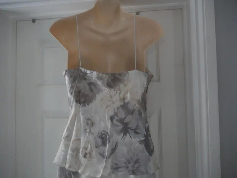 michael ambers Michael Ambers Skirt Suit Ladies Size 10 Silk Floral Jacket Top Mother of Bride