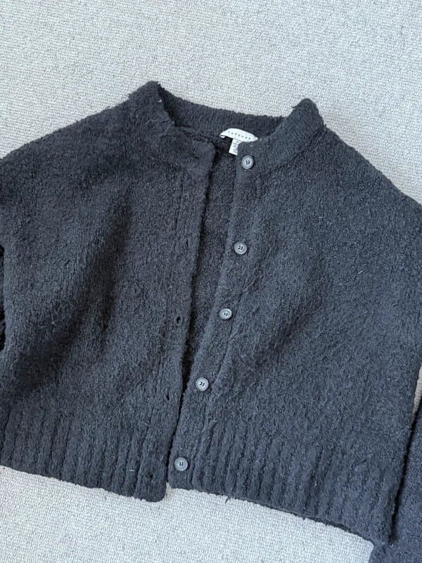 Topshop Black thick cardigan