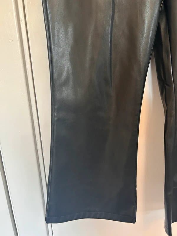 ASOS Design Leather look flares