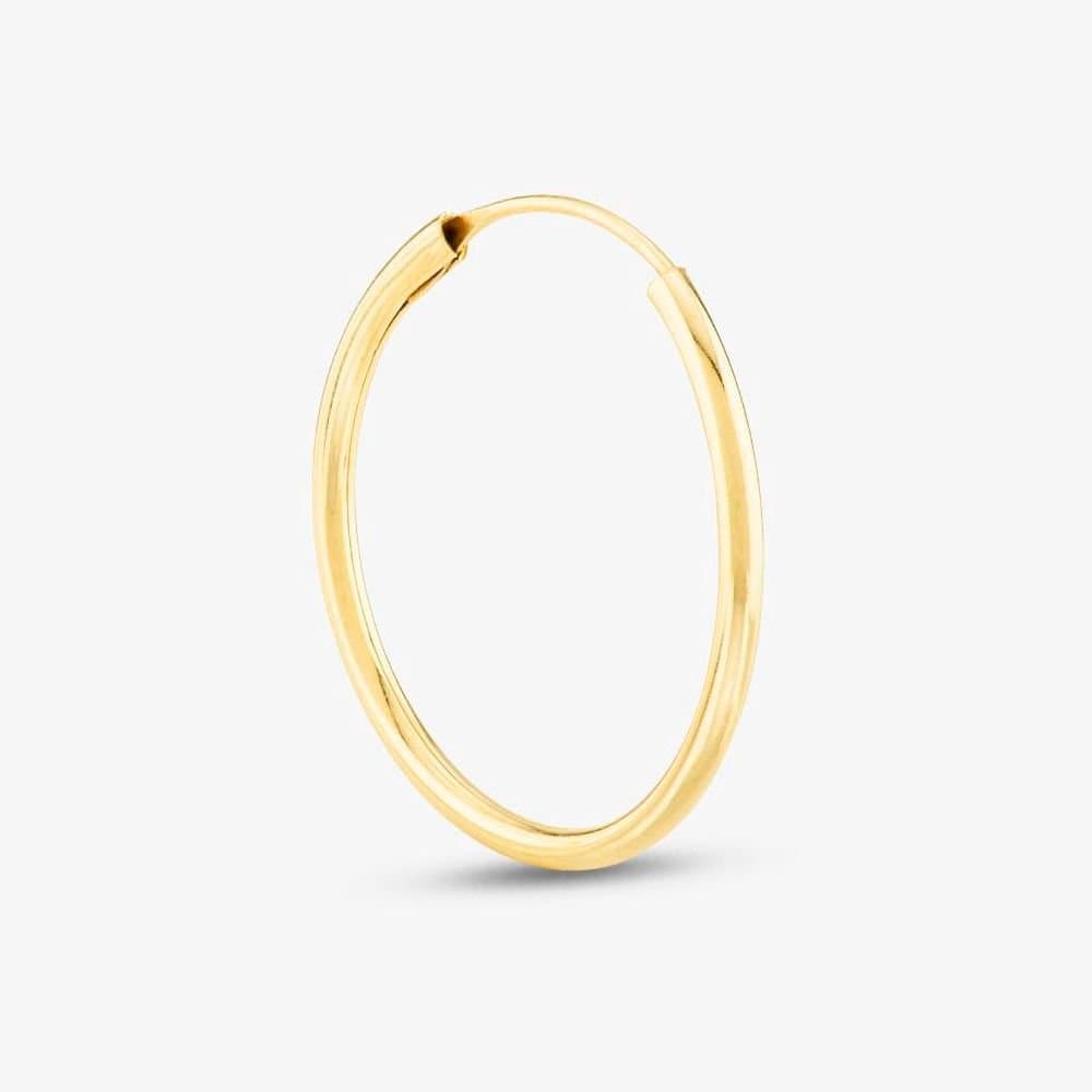 T.H.Baker T.H.Baker Women's 9ct Yellow Gold 18mm Sleeper Single Hoop Earring 1.53.9819