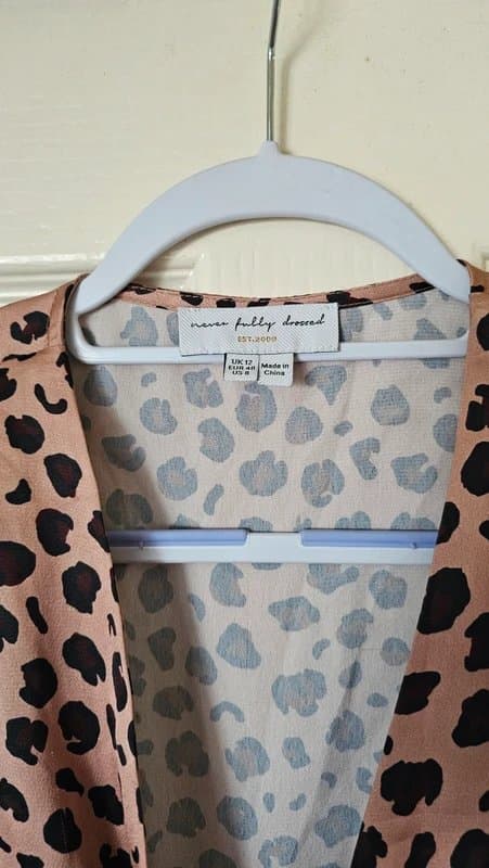 Never Fully Dressed NFD Never Fully Dressed leopard dress size 12