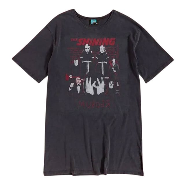 The Shining The Shining Women's Vintage Wash T-Shirt Dress in Black - 3