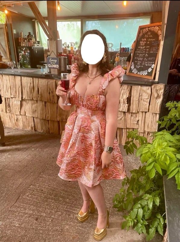 ASOS ASOS Luxe Jacquard floral Print Dress