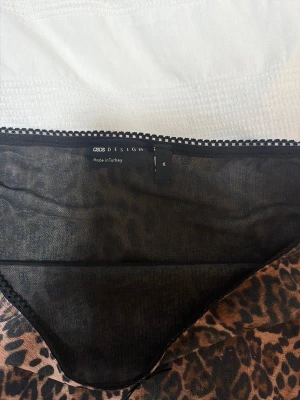 ASOS Design Leopard print skirt