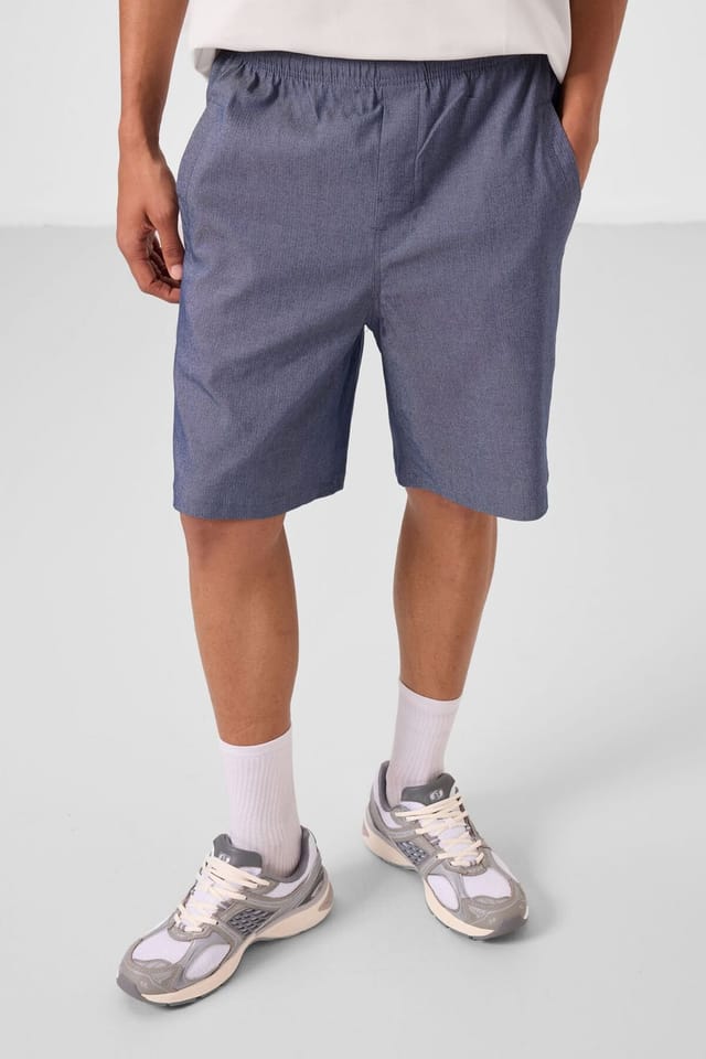 Tommy Life Tommy Life Men's Woven Chino Shorts in Mid Blue - 2