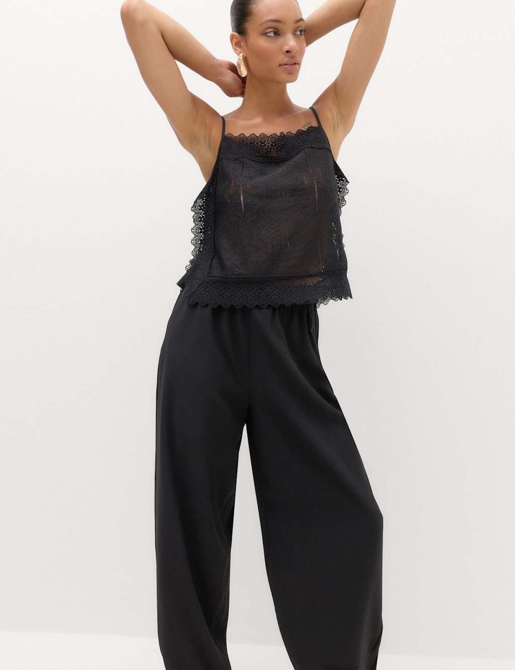 Marks & Spencer M&S Black Relaxed Balloon Trousers