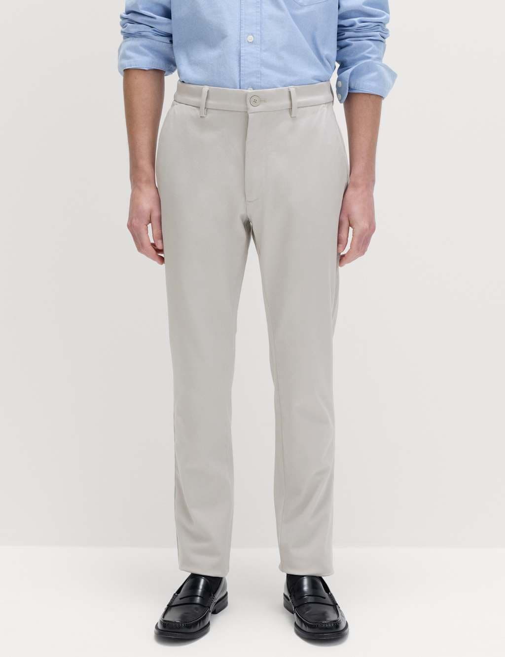 Marks & Spencer M&S The Ultimate Slim Fit Twill Chinos Dove