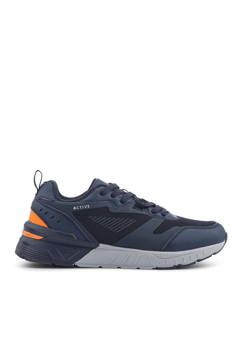 Pavers Pavers Men's Extra-Wide Chunky Trainers in Navy - 2