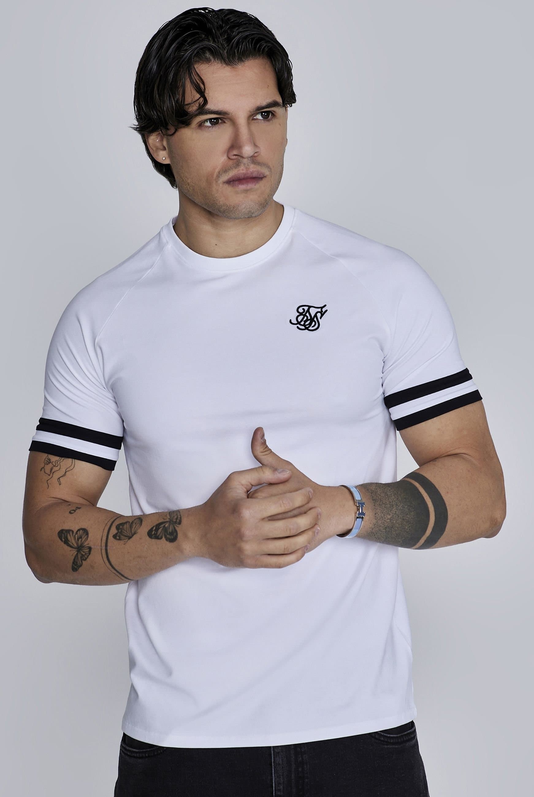 SikSilk SikSilk Men's Tournament T-Shirt in White