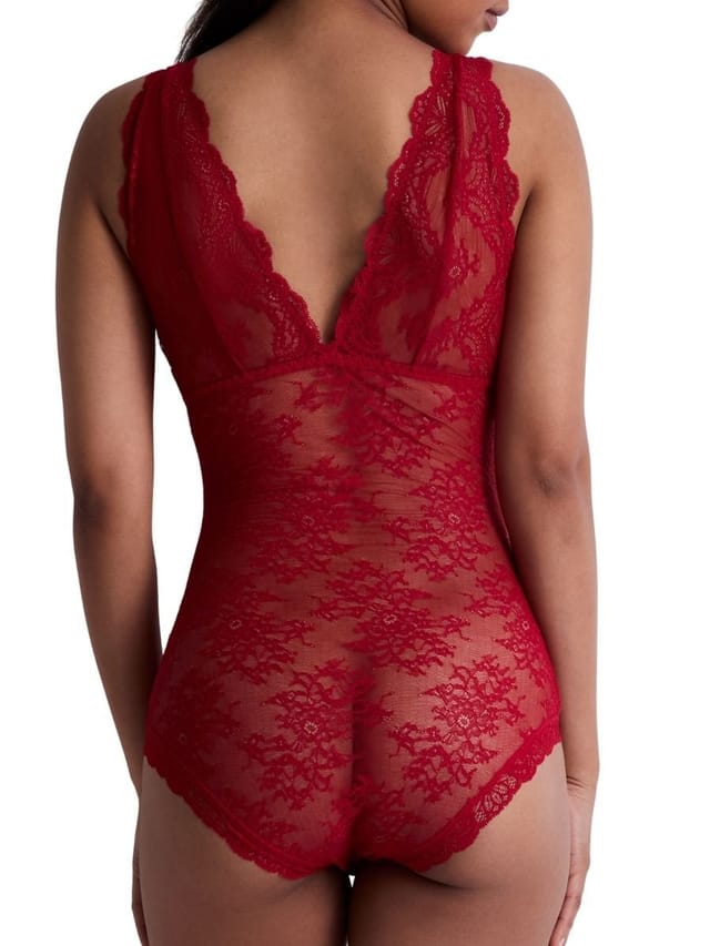 Aubade Aubade Women's Danse Des Sens Plunge Bodysuit in Red - 2